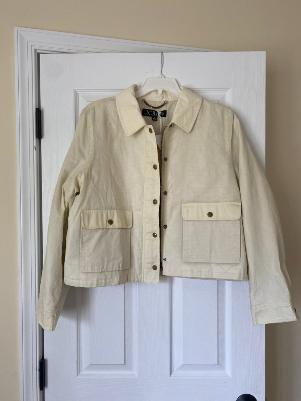 J. Crews Cropped Barn Jacket™ in Ecru